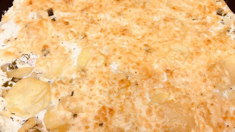 Оригинальный гратен с рыбой