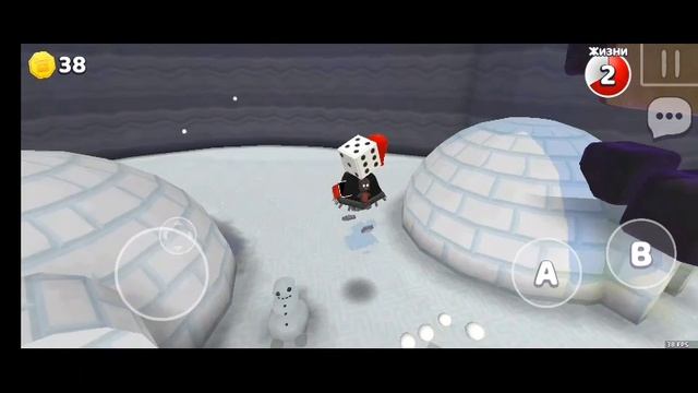 Супер мишка.Проходим снежную долину.