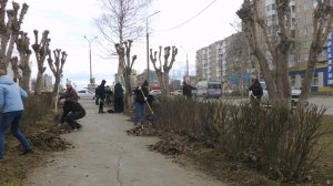 Чистый город — наша общая забота: муниципальные служащие провели субботник  по ул. Заславского
