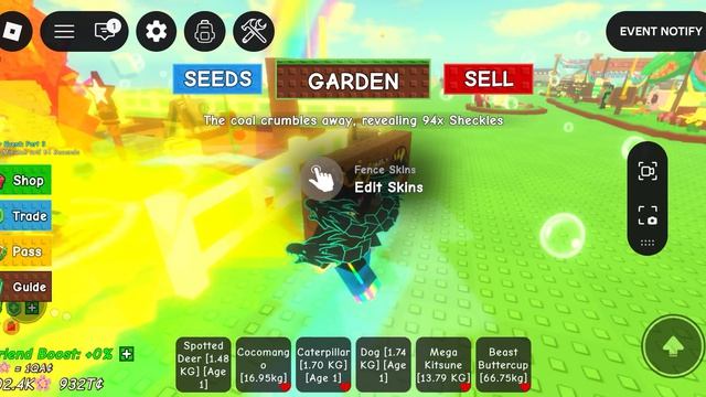 Ивент вырасти сад в роблокс