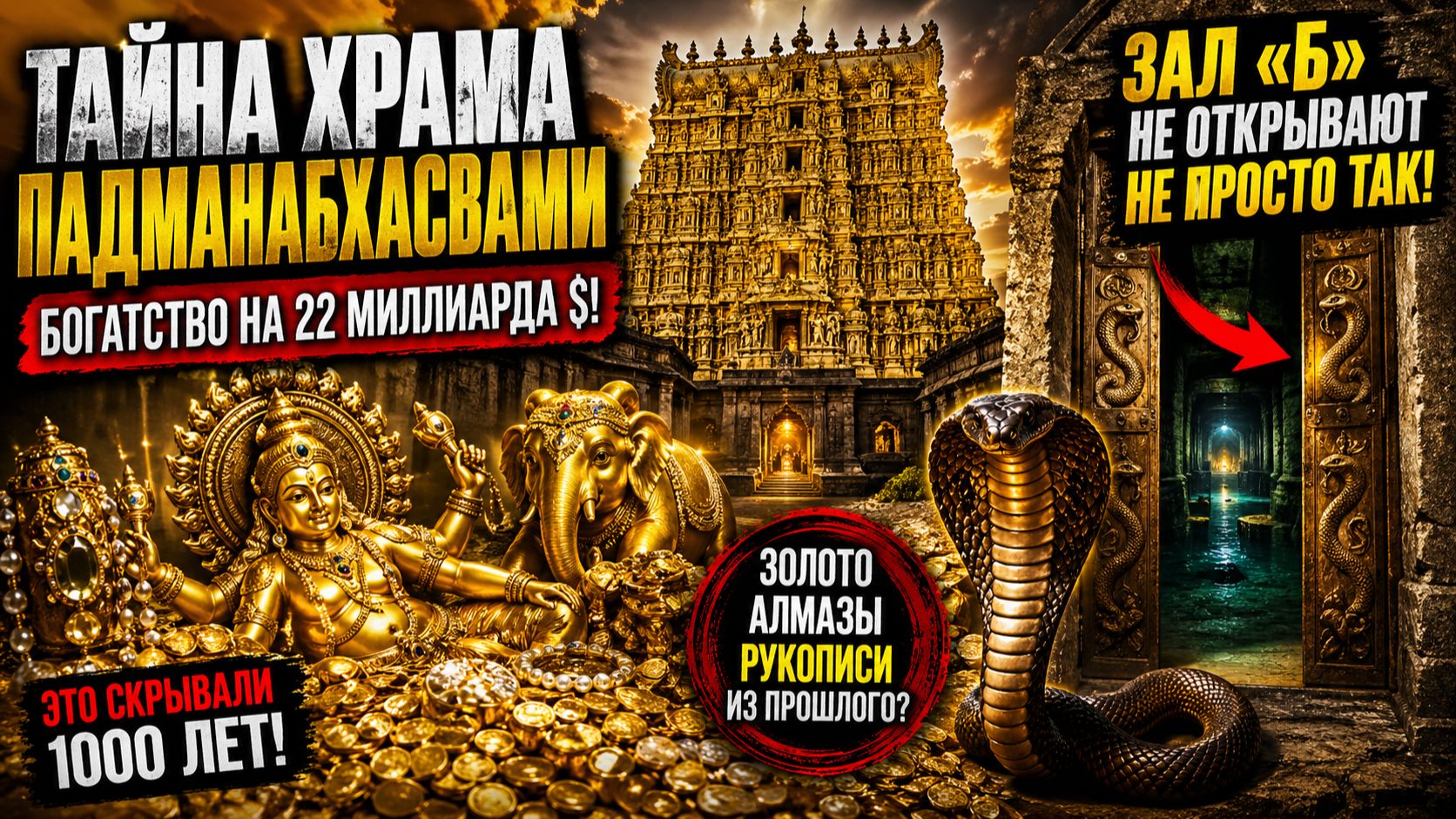 Нашли миллиарды золота но одну дверь запретили открывать  Тайна Индии