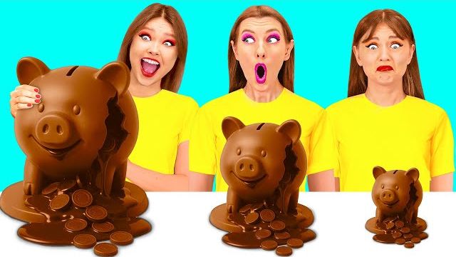 Большая, Средняя или Маленькая Тарелка Челлендж  Крутые Трюки с Едой