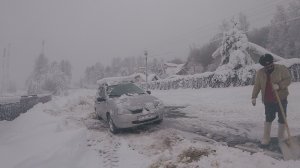 Деревня Соснино (завалило снегом в конце апреля)