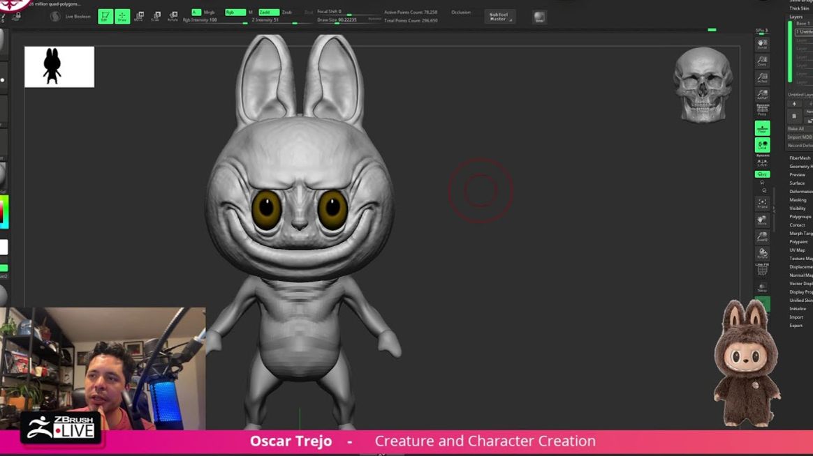 Создание существ и персонажей с Оскаром Трехо — мастер-класс по ZBrush!