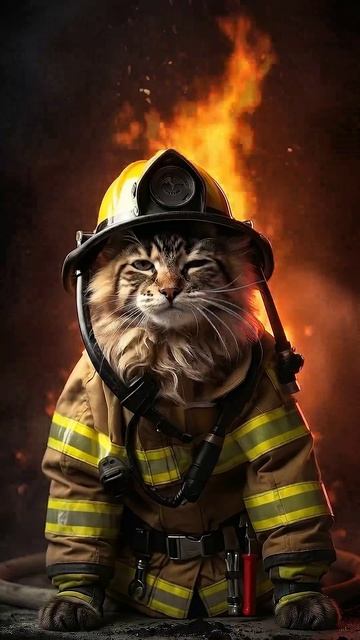 Прикольное поздравление с Днём пожарной охраны