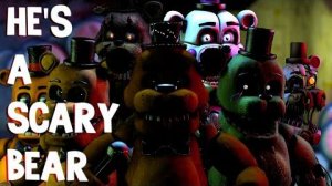 FNAF SONG - Hes a Scary Bear RemixCover FNAF LYRIC VIDEO