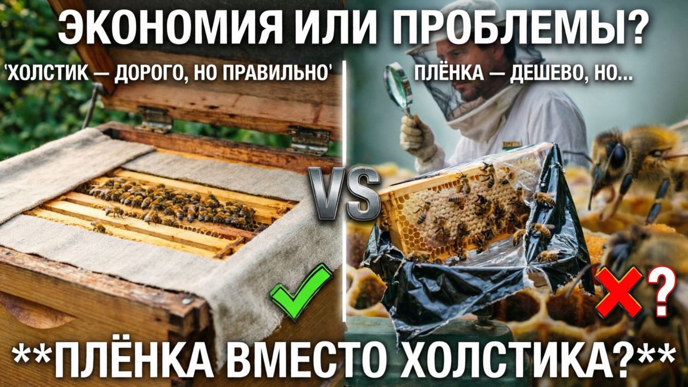 Плёнка вместо холстика: дешево и сердито? Отвечает профессор Кашковский 🎬🐝