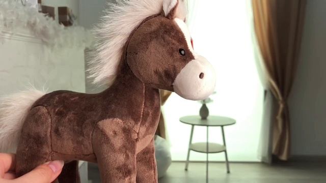 Мягкая игрушка Лошадка Шоколадка, 18 см, 2632/18