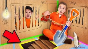 Побег из картонной тюрьмы! Испытание!