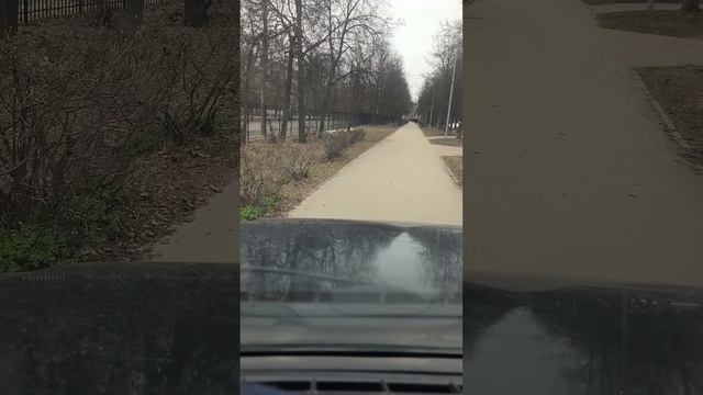 весенний перегон прицепа карусели из СНТ в парк