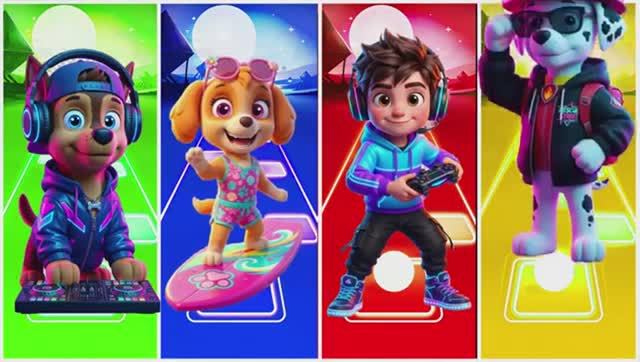 🔥 4 РАЙДЕРА против НЕВОЗМОЖНОГО! 🐶 Битва под музыку TheFatRat в Плитках Музыки ЭДМ Раш! 🎹