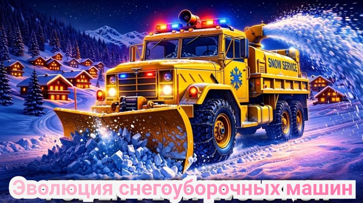 Эволюция снегоуборочных машин - от 1820 года до снегоуборочных машин будущего❄️ — Сергей Михель