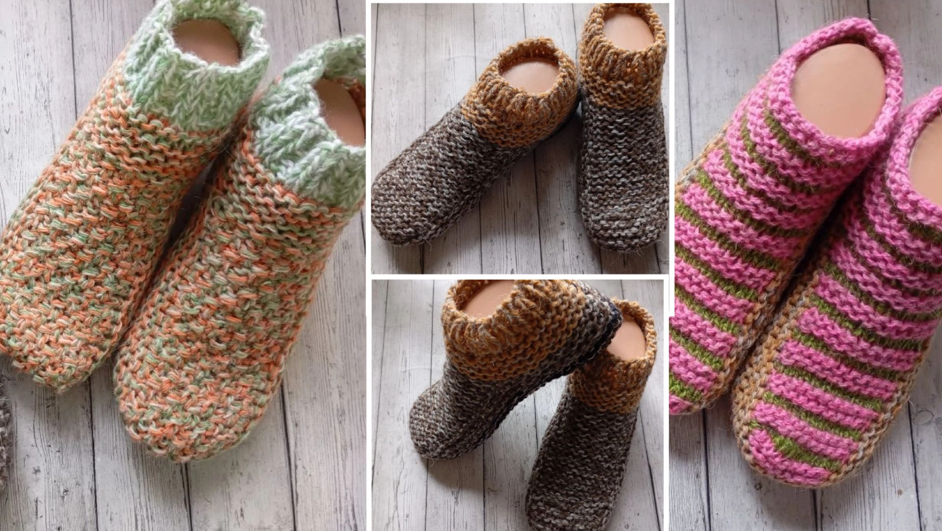 Снова тапочки 💥 ещё 3 пары связала