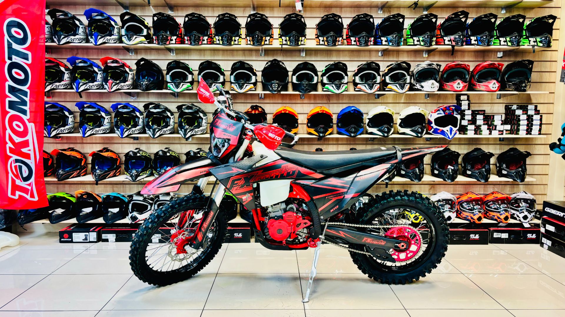 Мотоцикл эндуро FX MOTO K10 NB300 красный