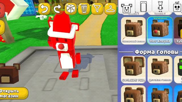 Делаю скин красного медведя в сба