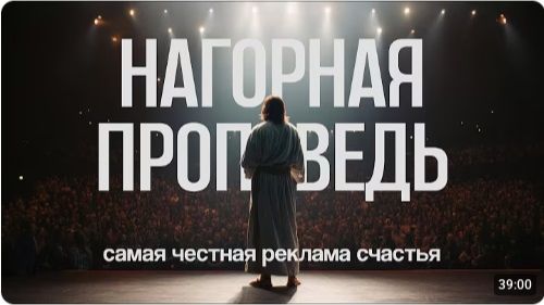 Нагорная Проповедь Иисуса Христа. Cамая честная реклама счастья.