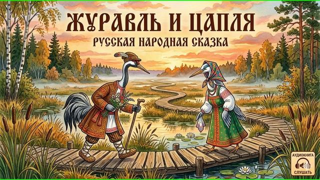 Журавль и Цапля. Русская народная сказка. Аудиокнига.
