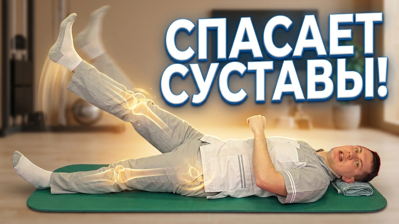 Ходьба лёжа для здоровья коленных и тазобедренных суставов + здоровая спина / Подготовь ноги