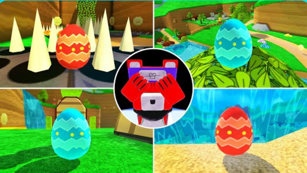 Охота на яйца в Черепашьем городе в Super Bear Adventure.