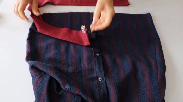 Подсмотрела, как азиатка отрезает воротники от старых мужских рубашек и продаёт в 10 раз дороже