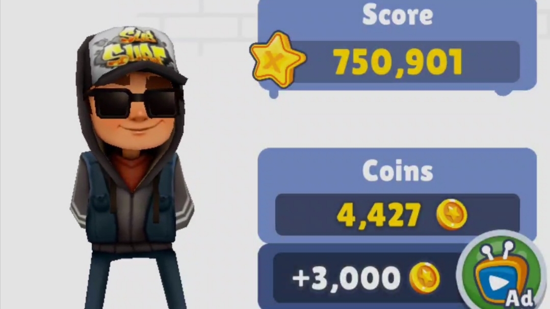 Суходрищик играет в Subway Surf без скейтов | Неудачная катка