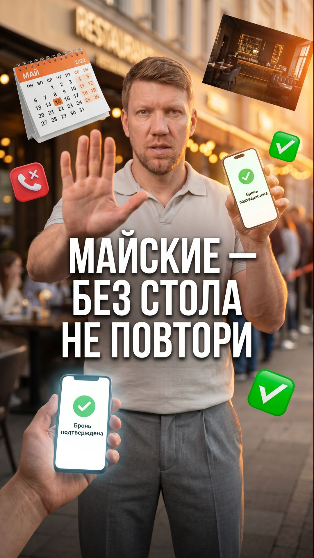 В прошлые майские тысячи людей остались без стола. Не повторяйте их ошибку.