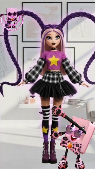 Магия Гримуара_ Мультик в стиле Лили Лавбрэйдз 💜✨ Софт или Рок_ 🧸🎸 Выбирай! 💫 #shorts