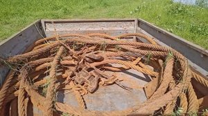 БЕРЕГ РЕКИ_УСЕЯН ТРОСАМИ_ЦЕПИ_ЖЕЛЕЗО_МЕТАЛЛ ЕСТЬ_БЕРЁМ ВСЁ_ЧАСТЬ-2  #КопМеталлавлесу #металлокоп