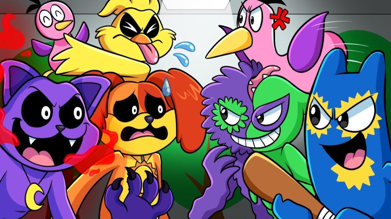 УЛЫБАЮЩИЕСЯ ТВАРИ В САДУ БАН БАНА!   Poppy Playtime 3 - Анимации на русском