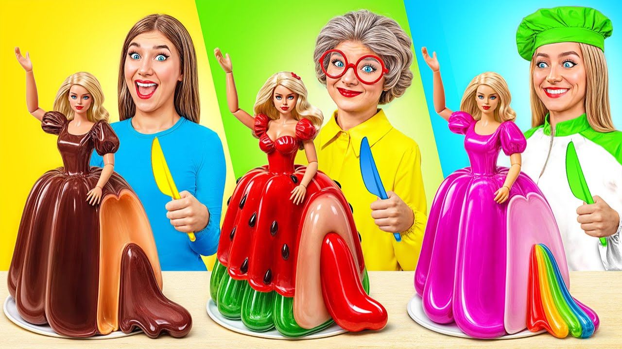 Кулинарный Челлендж Я против Бабушки  Кто Победит в Кулинарной Битве от Jelly DO Challenge