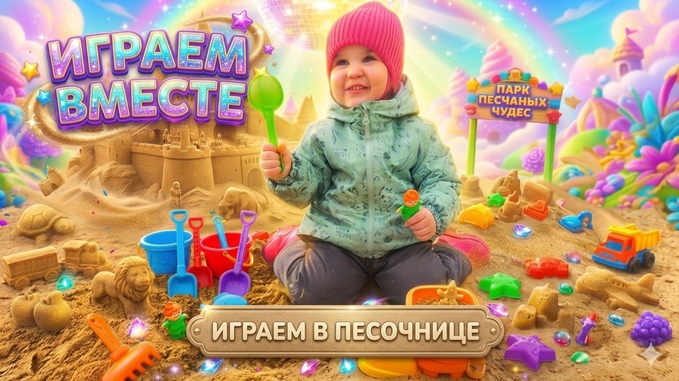 Такого в песочнице вы еще не видели 🏰Играем в песочнице 🏖️ Лепим куличики 🪣Весёлые игры в песке