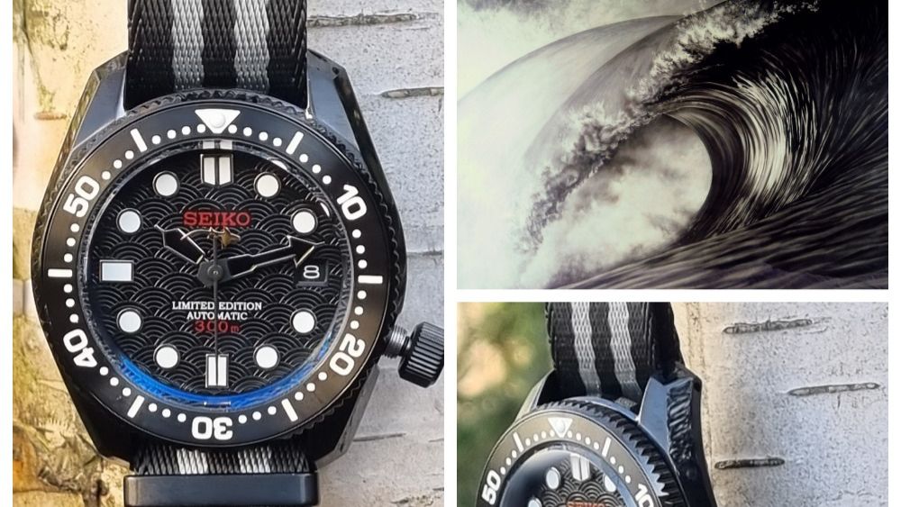 Часы на Заказ! SEIKO - SPB187 The Black Wave ( Чёрная Волна).