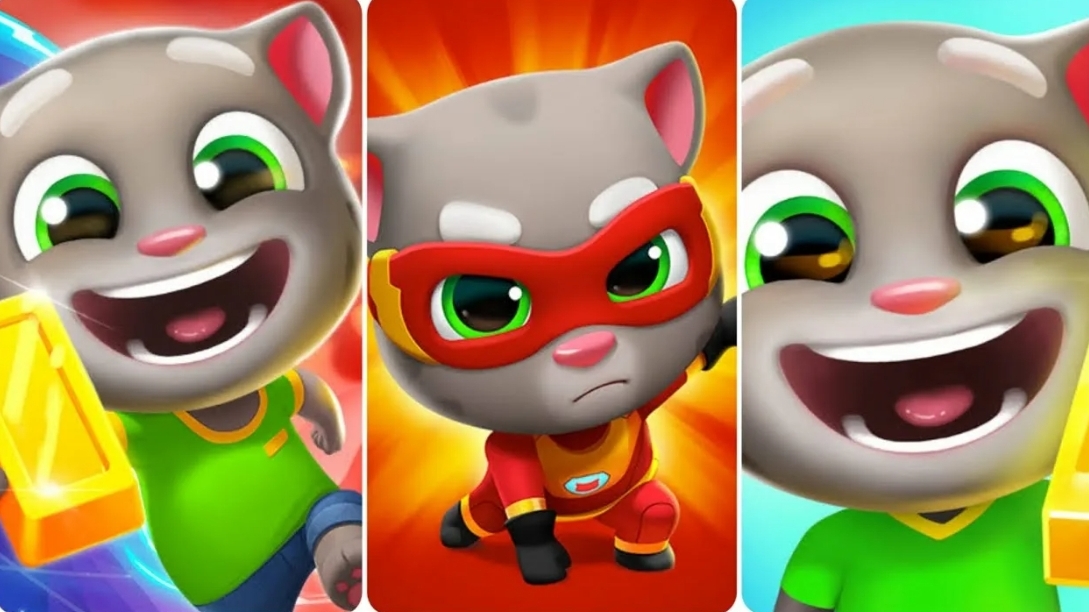 Говорящий Том бег за золотом, гонка на время, герои. Сборник. новая серия.Бегите, прыгайте и мчитесь