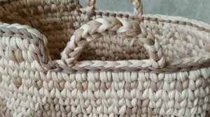 Рассказываю как довязать люльку из трикотажной пряжи