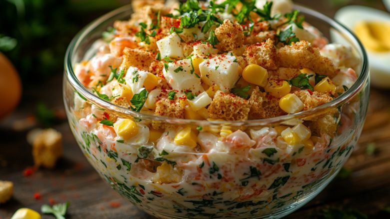 Крабовый салат из 5 ингредиентов