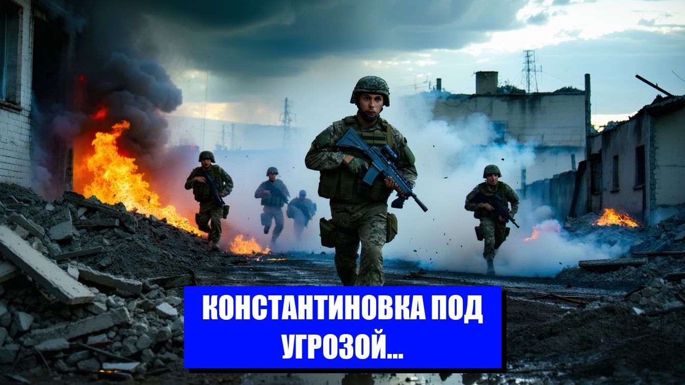 КОНСТАНТИНОВКА СМЕРТЕЛЬНЫЙ УДАР ПО УКРАИНСКОЙ ОБОРОНЕ