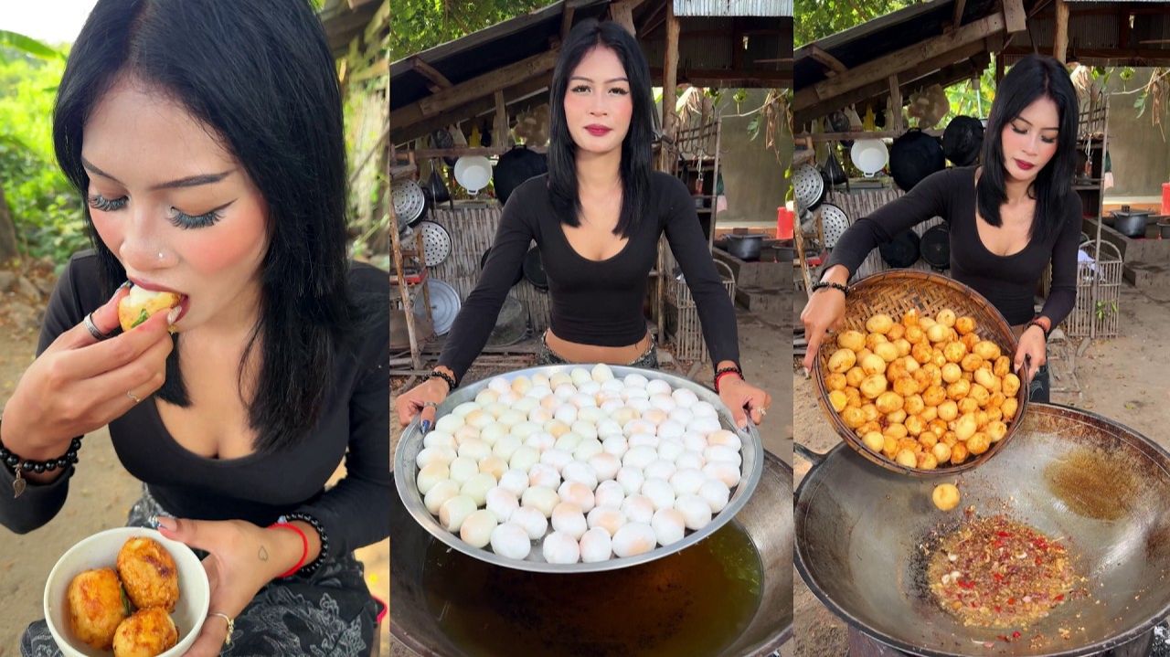 Потрясающий рецепт жареных во фритюре яиц.