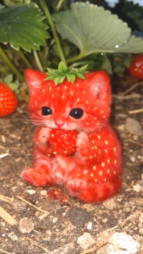 Клубничный котик