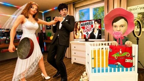 DH Animation RUS ХОЛИ БАМ ЖЕНИЛСЯ НА КВИНКЕ И УСЫНОВИЛ СКУЛБОЯ - ТРЕЙЛЕР ( ПОБЕГ ОТ КВИНКИ БЛОГЕРА )