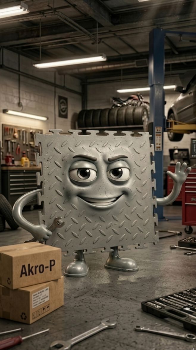 Модульная ПВХ плитка для вашего гаража, автосрвиса или мастерской!