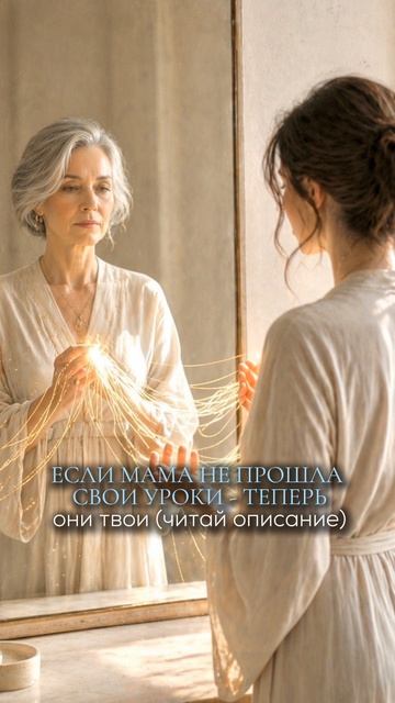 Если мама не прошла свои уроки — теперь они твои (читай описание)