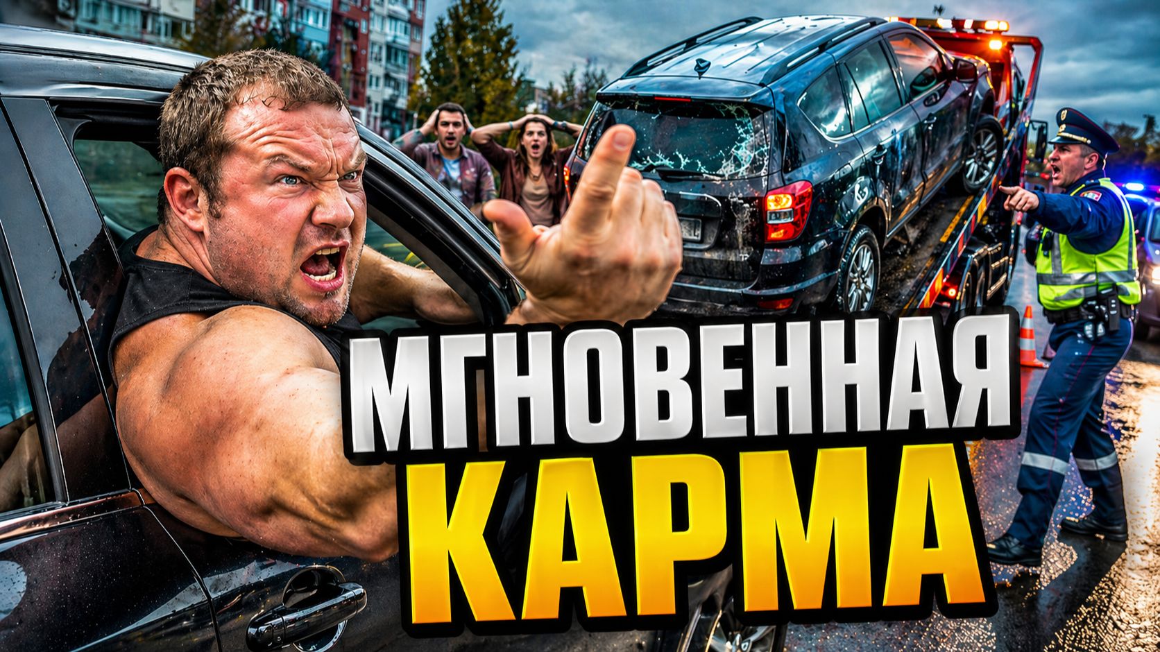 ЭТО НАДО УВИДЕТЬ! МГНОВЕННАЯ КАРМА Хамы и Неадекваты Получили По Полной! Быдло на Дороге и не только
