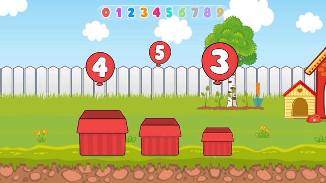 Детский развивающий мультфильм: лопаем шарики, считаем.