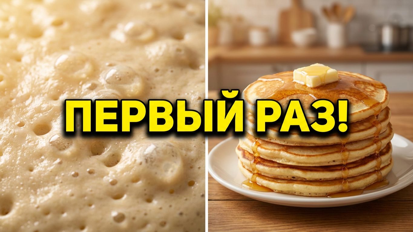 Как я впервые испекла пышные дрожжевые блины и что из этого получилось