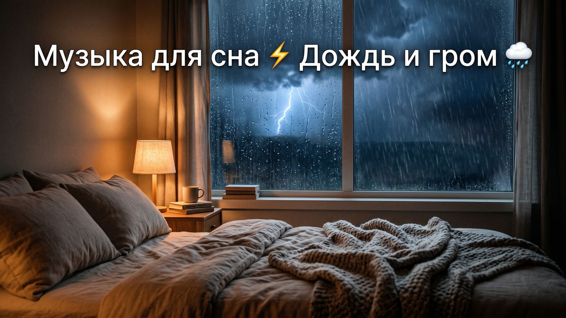 Музыка для сна ⚡дождь и гром
