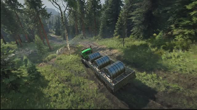 SnowRunner.Висконсин. Сложный режимиграю без модов. Руль. Logitech Driving Force GT