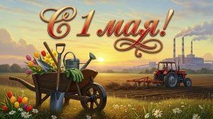 С 1 мая! Красивое поздравление и весёлая песня на 1 мая. С праздником!