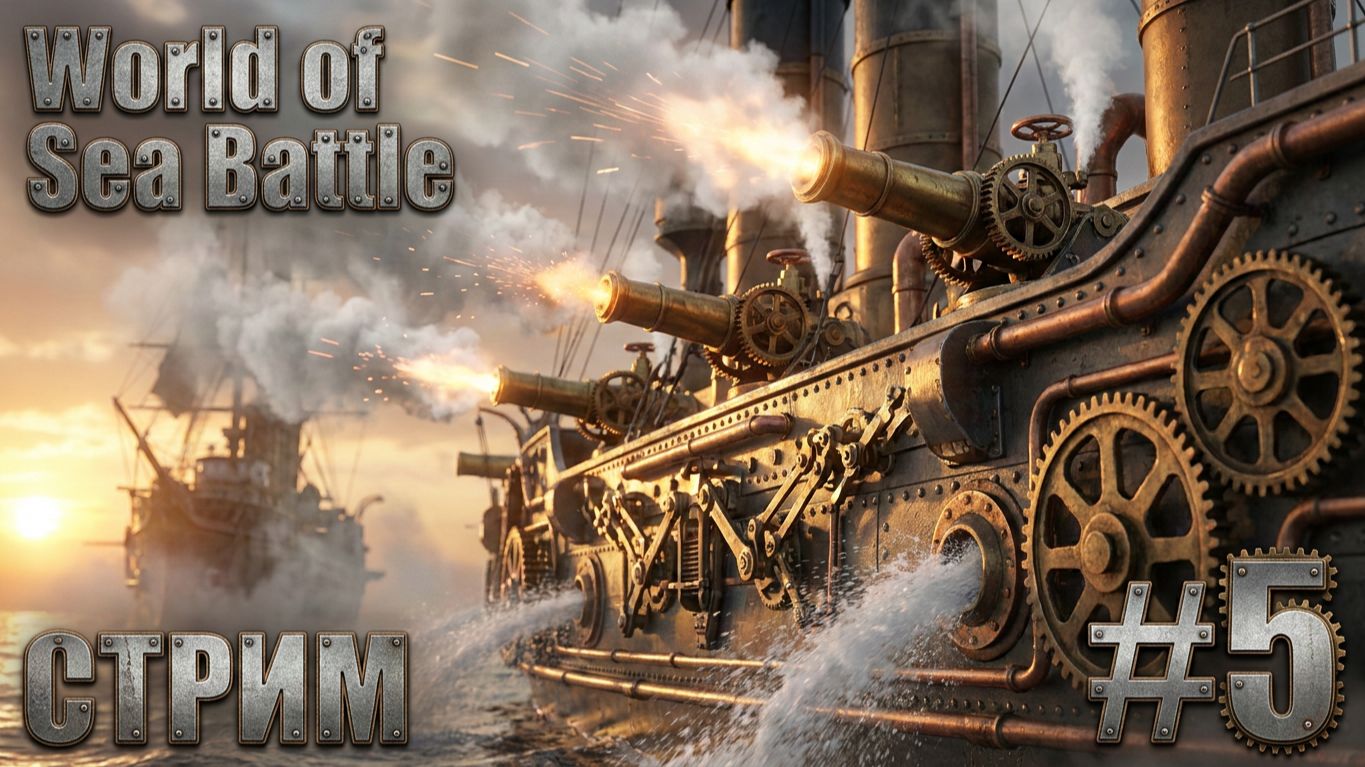 World of Sea Battle - И СНОВА В МОРЕ🕹СТРИМ #5