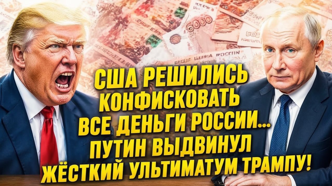 США РЕШАЮТ КОНФИСКОВАТЬ ВСЕ РОССИЙСКИЕ ДЕНЬГИ ПУТИН ВЫДВИГАЕТ ШОКИРУЮЩИЙ УЛЬТИМАТУМ ТРАМПУ!
