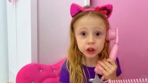 Nastya turns into magical costumes for kids